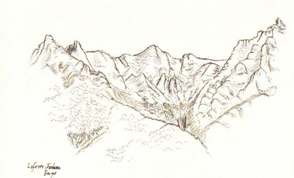 Reiseskizze: Loferer Berge